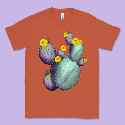 Opunthia Santa Rita Cactus Classic Tee Designed By Lillyallendesigns