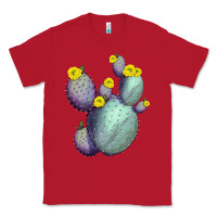 Red Opunthia Santa Rita Cactus Classic Tee - LillyAllenDesigns