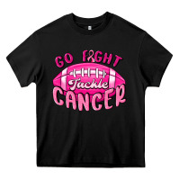 Black go fight tackle cancer Heavy Core Tee - MaliasSmallBusiness