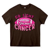Chocolate Brown go fight tackle cancer Heavy Core Tee - MaliasSmallBusiness