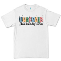White unafraid Premium Tee - MaliasSmallBusiness
