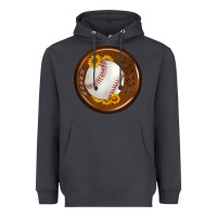 Smoke baseball with sunflower round earrings Heavyweight Hoodie - BundleAndBundleShop