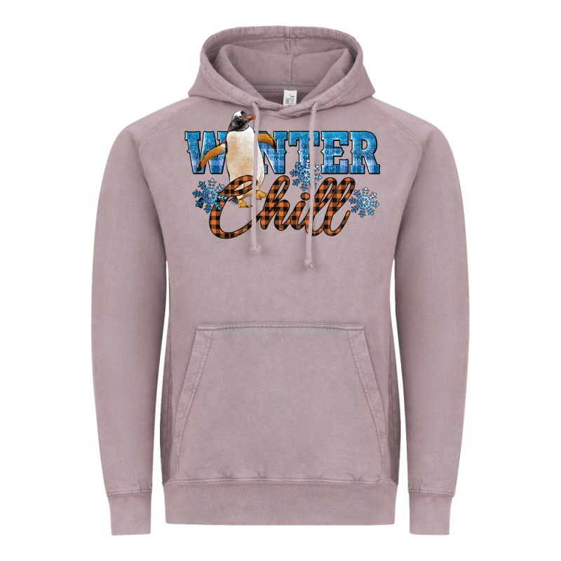 Winter Chill Penguin Vintage Hoodie by LillyAllenDesigns | Teevron