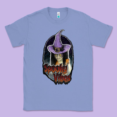 Spooky Vibes Classic Tee Designed By Jahusdesignshop