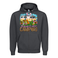 Smoke Happy Easter camping Zipper Hoodie - OliviaCreatesArt