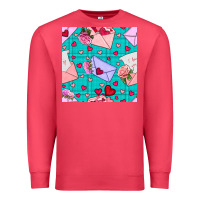 Cardinal valentines day love letter and envelope Premium Sweatshirt - BundleAndBundleShop