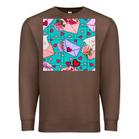 Chestnut valentines day love letter and envelope Premium Sweatshirt - BundleAndBundleShop