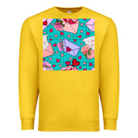 Lemon valentines day love letter and envelope Premium Sweatshirt - BundleAndBundleShop