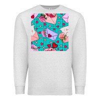 Oatmeal Heather valentines day love letter and envelope Premium Sweatshirt - BundleAndBundleShop