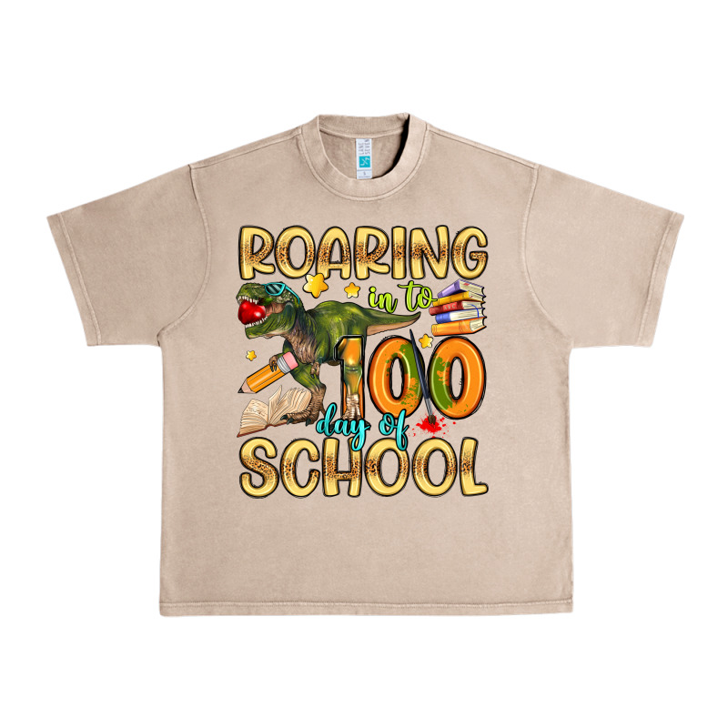Roaring In To 100 Day Of School Urban Heavy Tee by Artiststas | Teevron