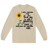 Mushroom I Will Choose To Find Joy In The Journey That God Long Sleeve Tee - Bettercallsaul