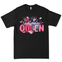 Black birthday queen Premium Tee - MaliasSmallBusiness
