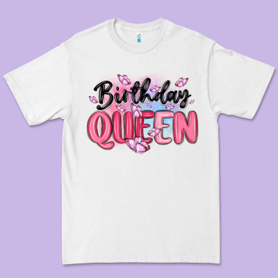 Birthday Queen Premium Tee Designed By Maliassmallbusiness