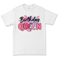 White birthday queen Premium Tee - MaliasSmallBusiness
