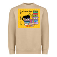 Mushroom life is better with cats and books Heavyweight Sweatshirt - TumblerDesignByShophia