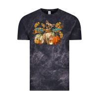 Cloud Black Hello Autumn With Chihuahua Dog Vintage Tee - LillyAllenDesigns