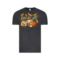 Vintage Black Hello Autumn With Chihuahua Dog Vintage Tee - LillyAllenDesigns
