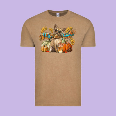 Hello Autumn With Chihuahua Dog Vintage Tee Designed By Lillyallendesigns