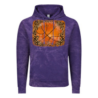 Cloud Purple glitter leopard basketball background Vintage Hoodie - RanaPortraitStore