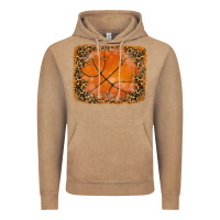Vintage Coffee glitter leopard basketball background Vintage Hoodie - RanaPortraitStore