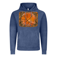 Vintage Denim glitter leopard basketball background Vintage Hoodie - RanaPortraitStore