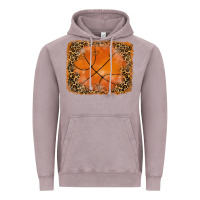 Glitter Leopard Basketball Background Vintage Hoodie | Teevron