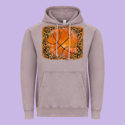 Glitter Leopard Basketball Background Vintage Hoodie Designed By Ranaportraitstore