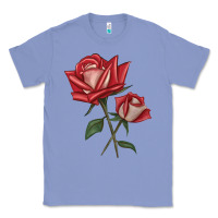 Colony Blue Love Rose Classic Tee - LillyAllenDesigns