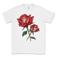 White Love Rose Classic Tee - LillyAllenDesigns