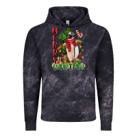 Cloud Black merry christmas penguin Vintage Hoodie - LillyAllenDesigns