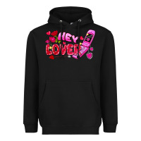 Black hey lover flip phone Heavyweight Hoodie - FaDigitalArtStudio