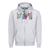 Heather Grey Love Nurse Easter Zipper Hoodie - OliviaCreatesArt