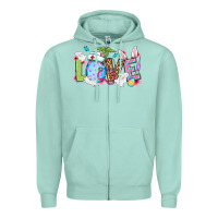 Seafoam Love Nurse Easter Zipper Hoodie - OliviaCreatesArt