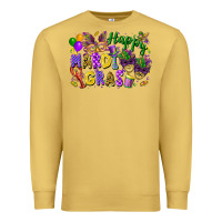 Antique Gold happy mardi gras Premium Sweatshirt - FaDigitalArtStudio