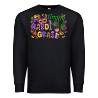 Black happy mardi gras Premium Sweatshirt - FaDigitalArtStudio