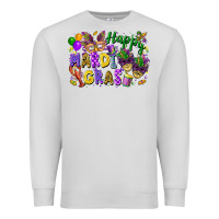 Dove Grey happy mardi gras Premium Sweatshirt - FaDigitalArtStudio