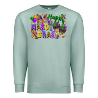 Seafoam happy mardi gras Premium Sweatshirt - FaDigitalArtStudio