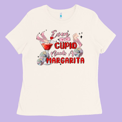 Even Cupid Need A Margarita Ladies Tee Designed By Maliassmallbusiness