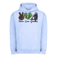 Pigment Grape Ice Peace Love Gorillas Urban Hoodie - LillyAllenDesigns