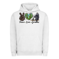 Pigment Lunar Rock Peace Love Gorillas Urban Hoodie - LillyAllenDesigns
