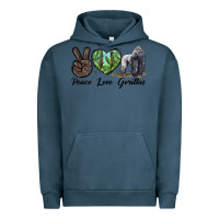 Pigment Midnight Navy Peace Love Gorillas Urban Hoodie - LillyAllenDesigns
