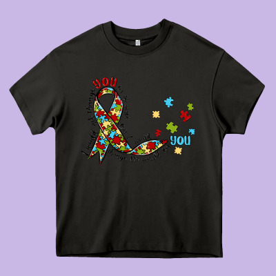 Autism Awareness Heavy Core Tee Designed By Maliassmallbusiness