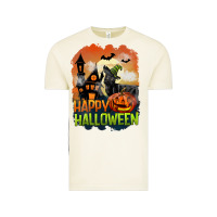 Vintage Arctic Happy Halloween With Black Cat Vintage Tee - LillyAllenDesigns