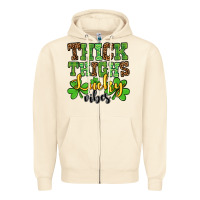 Sandshell St. Patrick's Thick thighs lucky vibes Zipper Hoodie - OliviaCreatesArt
