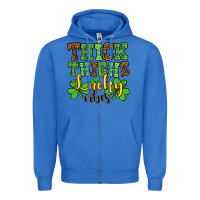 True Royal St. Patrick's Thick thighs lucky vibes Zipper Hoodie - OliviaCreatesArt