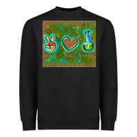 Black peace love lab tech Heavyweight Sweatshirt - TumblerDesignByShophia