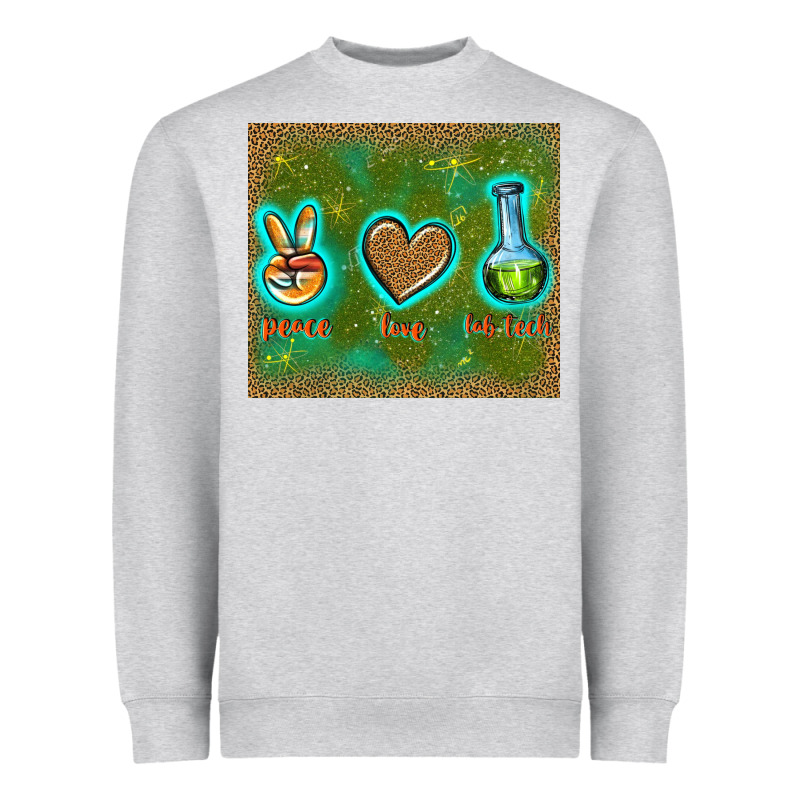 Peace Love Lab Tech Heavyweight Sweatshirt by TumblerDesignByShophia | Teevron