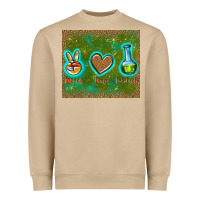 Mushroom peace love lab tech Heavyweight Sweatshirt - TumblerDesignByShophia