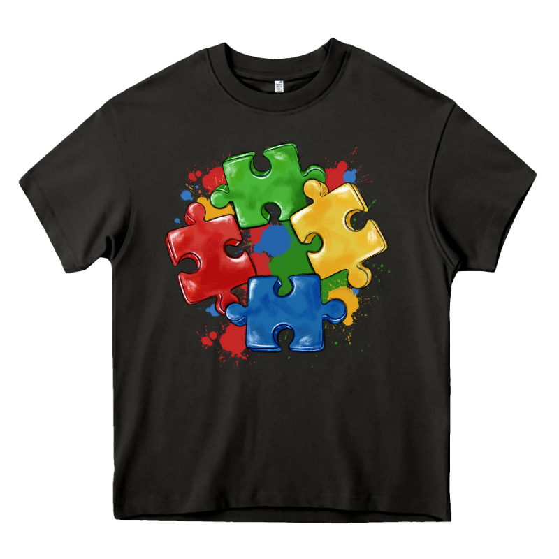 Autism Puzzles Heavy Core Tee by MaliasSmallBusiness | Teevron