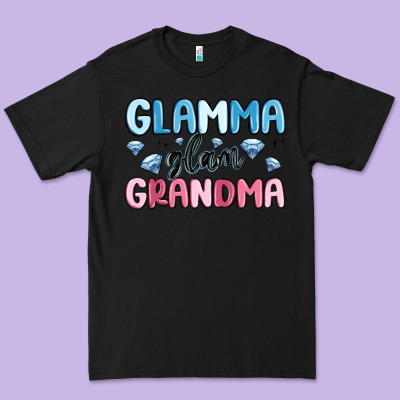 Glamma Glam Grandma Premium Tee Designed By Maliassmallbusiness